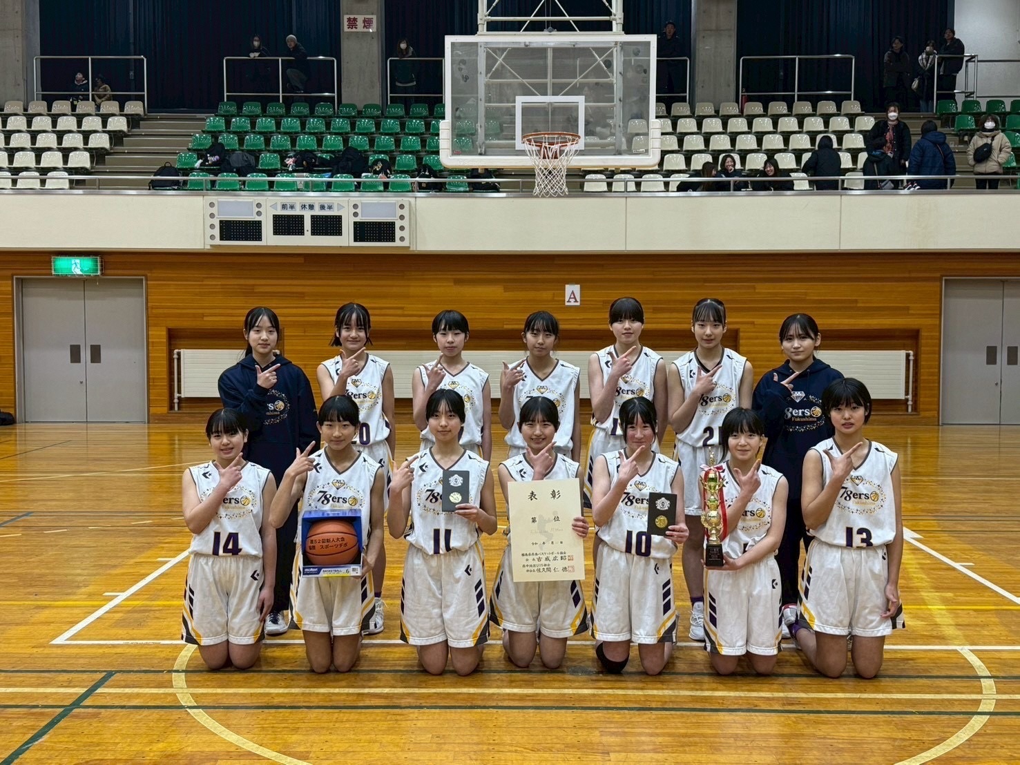 ふくしまエムセブンティエイターズの団員の集合写真