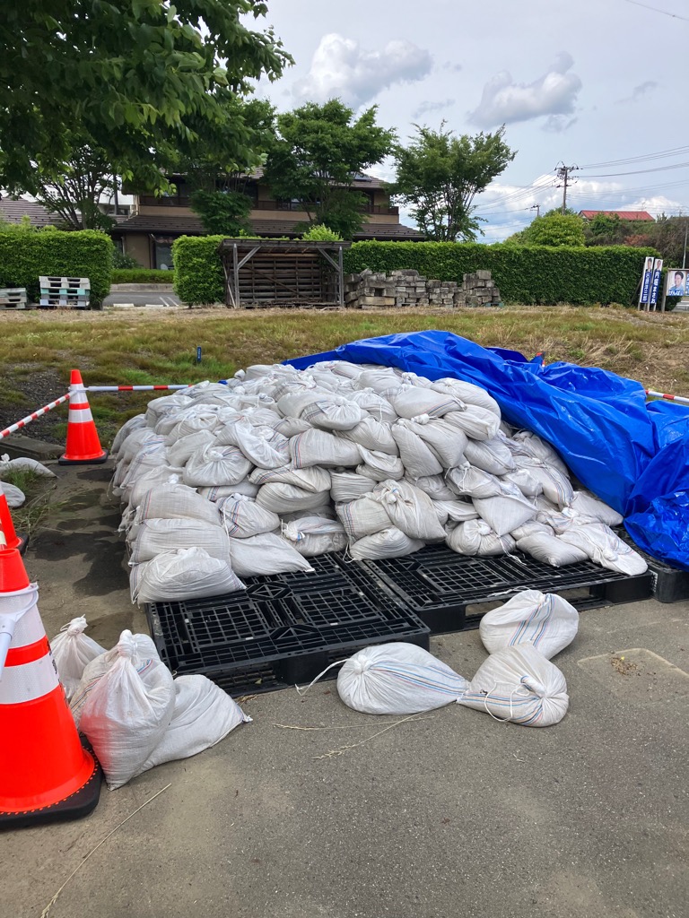 土のう設置状況