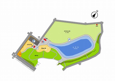 山寺池公園案内図