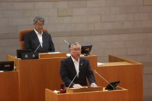 写真：定例会市長挨拶