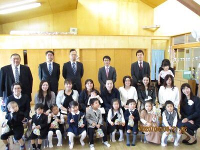 写真：3歳児クラスへ12名の幼児が進級
