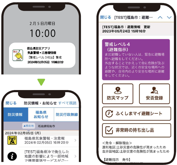 プッシュ通知の画像