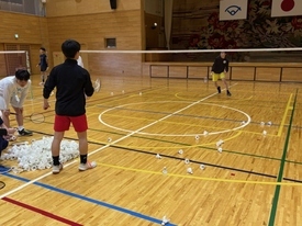 バドミントン休日部活動の様子
