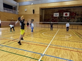 バドミントン休日部活動の様子