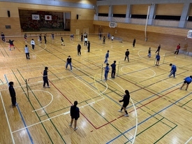 バドミントン休日部活動の様子