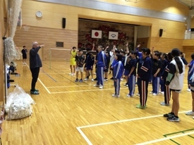 バドミントン休日部活動の様子