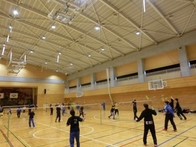 バドミントン休日部活動の様子