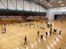 バレーボール休日部活動の様子