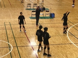 バレーボール休日部活動の様子