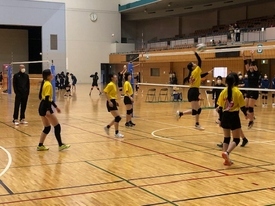 バレーボール休日部活動の様子