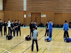 バレーボール休日部活動の様子