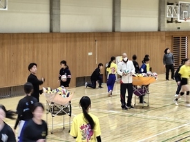 バレーボール休日部活動の様子