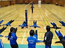 バレーボール休日部活動の様子