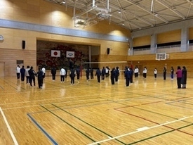 バレーボール休日部活動の様子