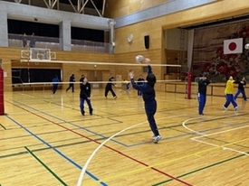 バレーボール休日部活動の様子