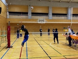 バレーボール休日部活動の様子