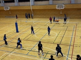 バレーボール休日部活動の様子