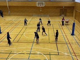 バレーボール休日部活動の様子