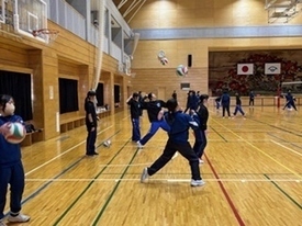 バレーボール休日部活動の様子