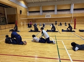 バレーボール休日部活動の様子