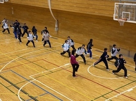 バレーボール休日部活動の様子