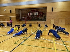 バレーボール休日部活動の様子