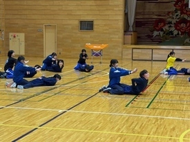 バレーボール休日部活動の様子