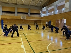バレーボール休日部活動の様子
