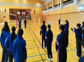 バレーボール休日部活動の様子