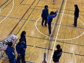 バレーボール休日部活動の様子