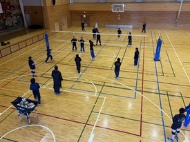 バレーボール休日部活動の様子