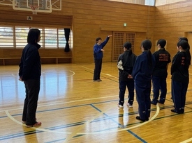 バレーボール休日部活動の様子