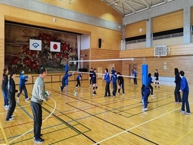 バレーボール休日部活動の様子