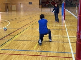 バレーボール休日部活動の様子