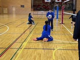 バレーボール休日部活動の様子