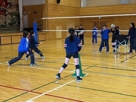 バレーボール休日部活動の様子