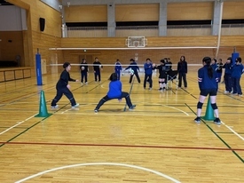 バレーボール休日部活動の様子