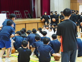 バスケットボール休日部活動の様子
