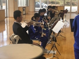 吹奏楽休日合同部活動の様子