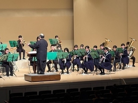 吹奏楽休日合同部活動の様子