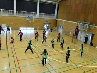 ラバーバレーボール大会の様子