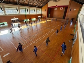 サッカー休日部活動の様子