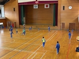 サッカー休日合同部活動の様子