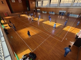 サッカー休日部活動の様子