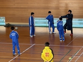 サッカー休日合同部活動の様子