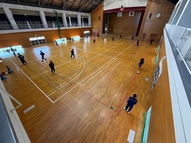 サッカー休日合同部活動の様子