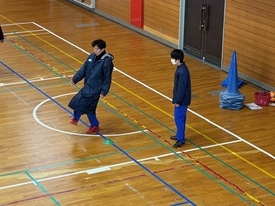 サッカー休日合同部活動の様子