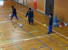 サッカー休日合同部活動の様子