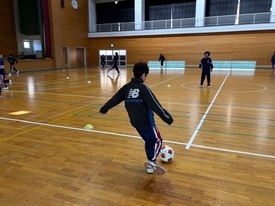 サッカー休日合同部活動の様子