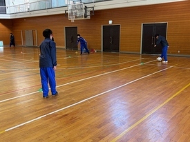 サッカー休日合同部活動の様子